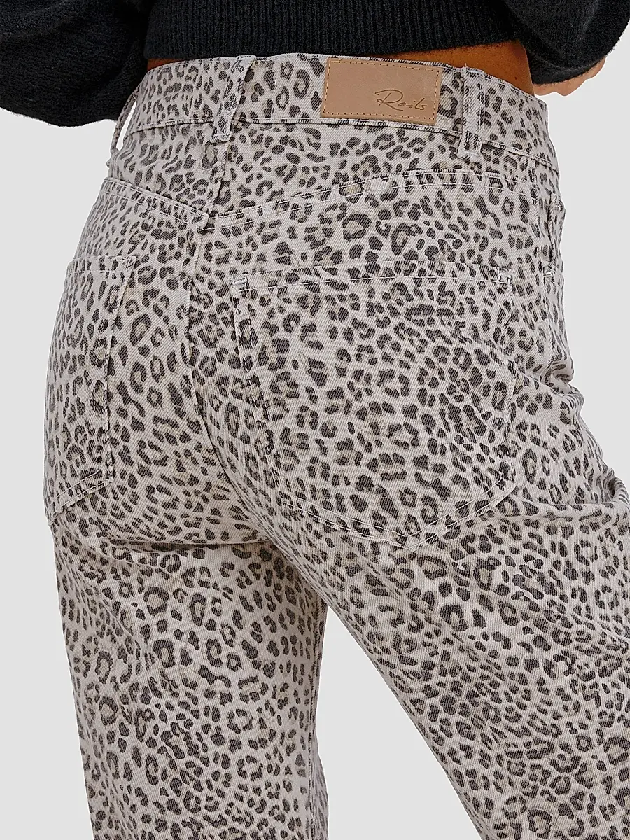 RAILS Women's Topanga Cheetah-Print Straight-Leg Jeans | Thumbnail 6