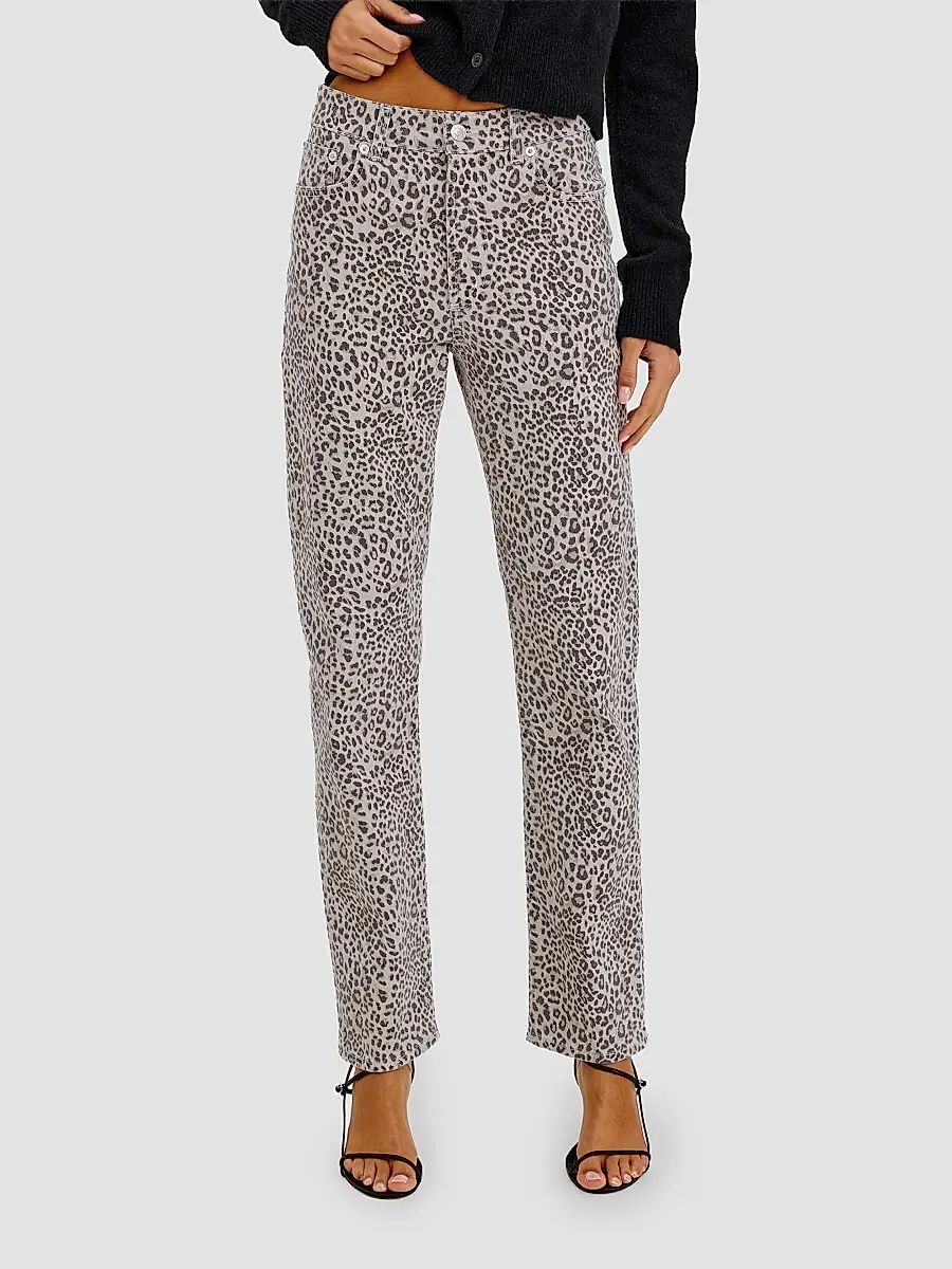 RAILS Women's Topanga Cheetah-Print Straight-Leg Jeans | Thumbnail 7