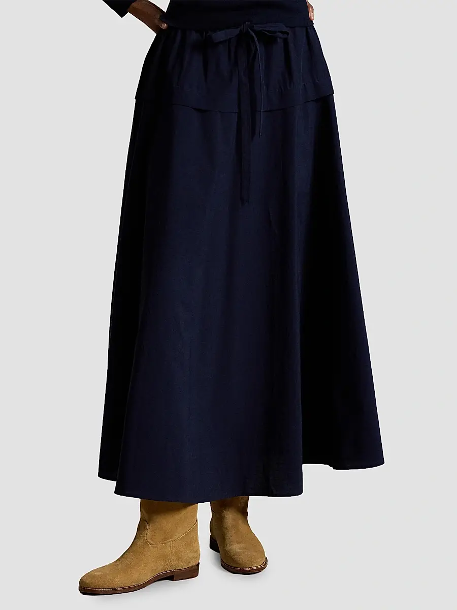 Polo Ralph Lauren Women's Cotton Canvas A-Line Skirt | Thumbnail 4 Polo Ralph Lauren Women's Cotton Canvas A-Line Skirt | Thumbnail 4