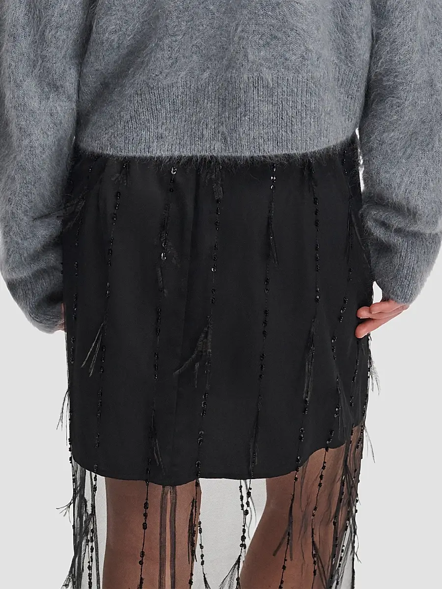 rag & bone Women's Geena Feathered Organza Skirt | Thumbnail 5 rag & bone Women's Geena Feathered Organza Skirt | Thumbnail 5
