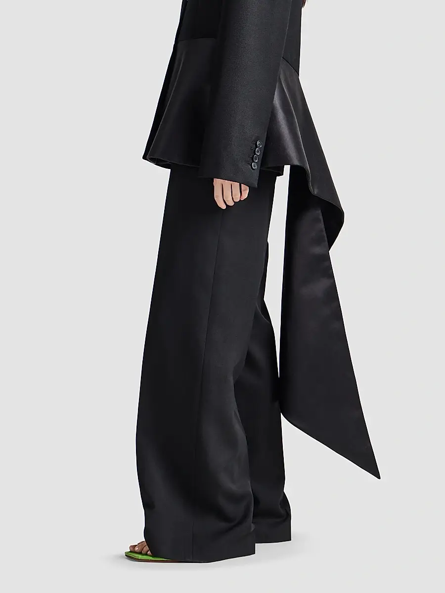 JW Anderson Women's Draped Asymmetric Wool Jacket | Thumbnail 4 JW Anderson Women's Draped Asymmetric Wool Jacket | Thumbnail 4