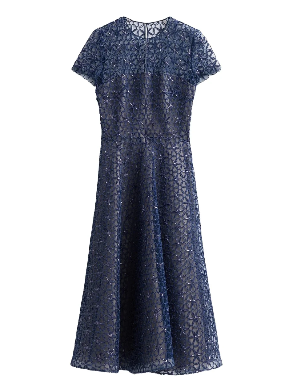 Naeem Khan Women's Floral Corded A-Line Cocktail Dress