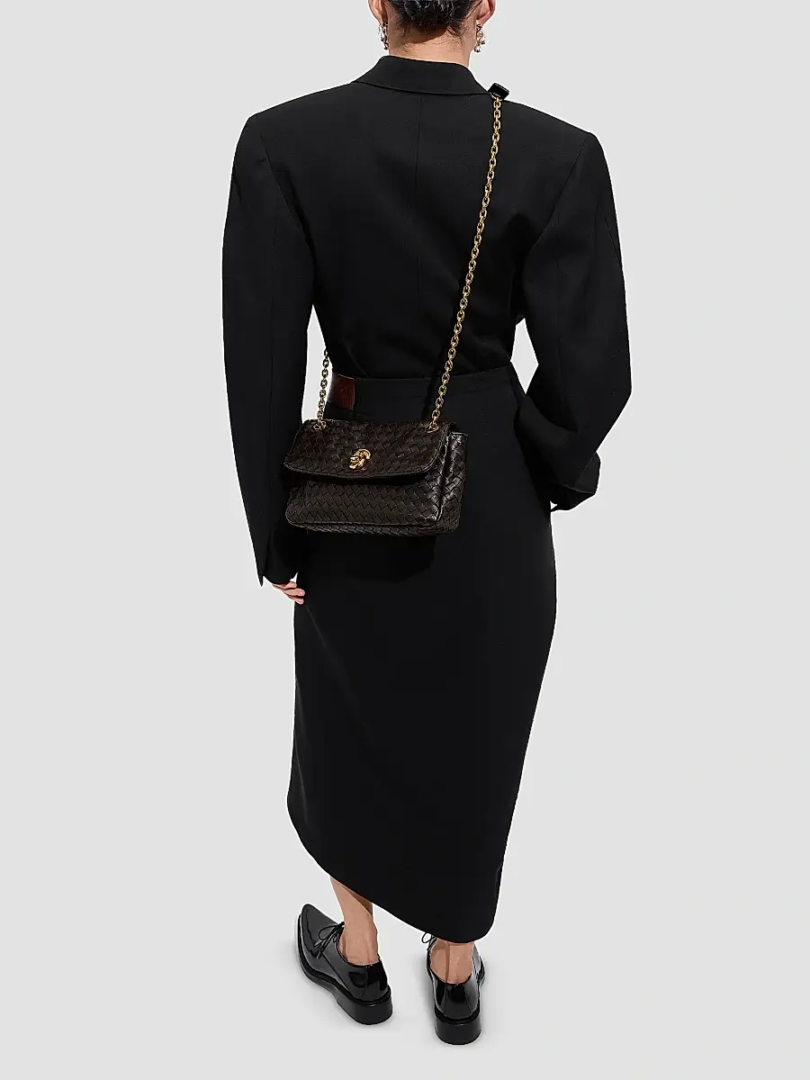 Bottega Veneta Women's Madison Leather Chain Shoulder Bag | Thumbnail 4 Bottega Veneta Women's Madison Leather Chain Shoulder Bag | Thumbnail 4