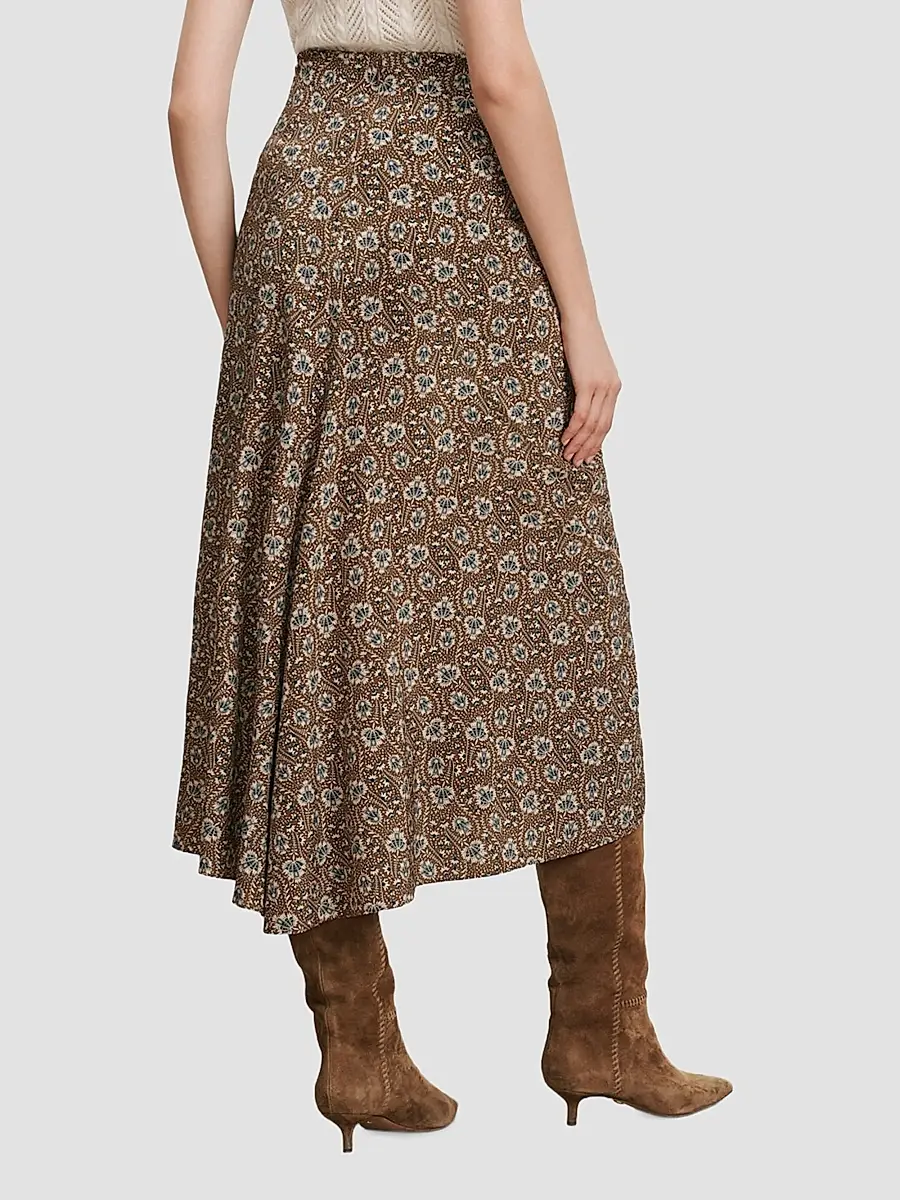 Veronica Beard Women's Limani Silk-Blend Midi Skirt | Thumbnail 3 Veronica Beard Women's Limani Silk-Blend Midi Skirt | Thumbnail 3