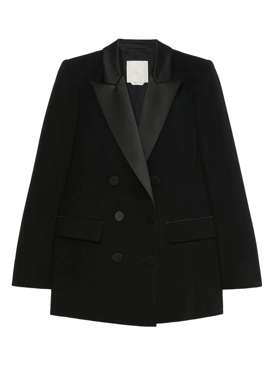 Marina Rinaldi Women's Satin Detail Cady Blazer Jacket