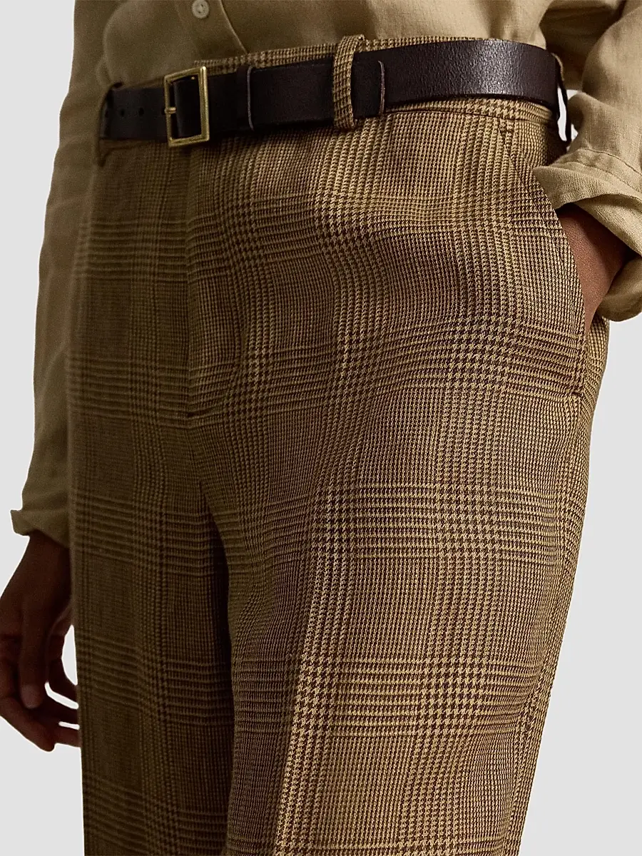 Polo Ralph Lauren Women's Plaid Linen Relaxed Straight Pants | Thumbnail 5 Polo Ralph Lauren Women's Plaid Linen Relaxed Straight Pants | Thumbnail 5