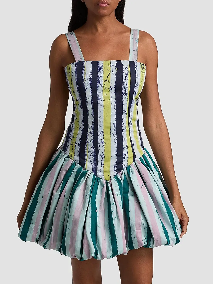 Busayo Women's Ayoife Striped Cotton Minidress | Thumbnail 3 Busayo Women's Ayoife Striped Cotton Minidress | Thumbnail 3