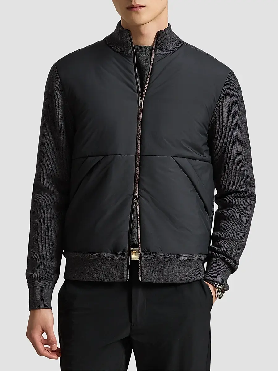 Polo Ralph Lauren Men's Performance Hybrid Full-Zip Sweater | Thumbnail 4 Polo Ralph Lauren Men's Performance Hybrid Full-Zip Sweater | Thumbnail 4