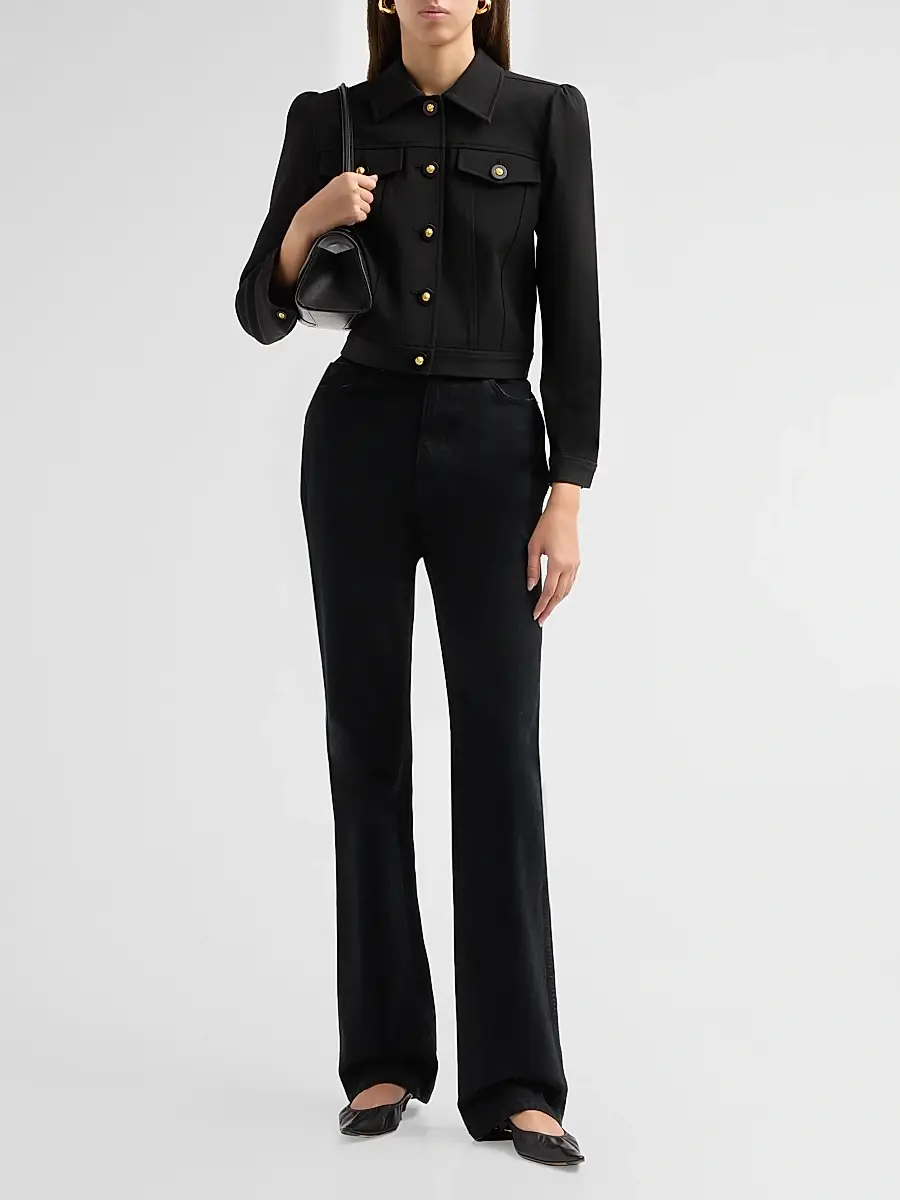 L'Agence Women's Kasey Crop Jacket | Thumbnail 2 L'Agence Women's Kasey Crop Jacket | Thumbnail 2