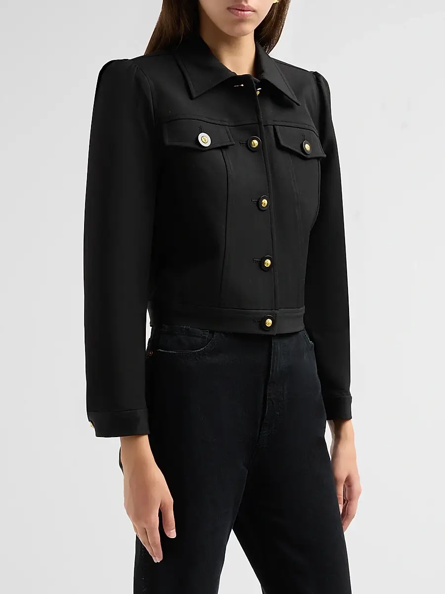 L'Agence Women's Kasey Crop Jacket | Thumbnail 4 L'Agence Women's Kasey Crop Jacket | Thumbnail 4