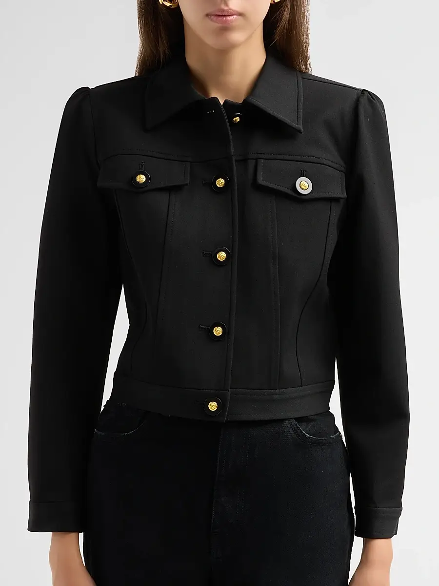 L'Agence Women's Kasey Crop Jacket | Thumbnail 5 L'Agence Women's Kasey Crop Jacket | Thumbnail 5