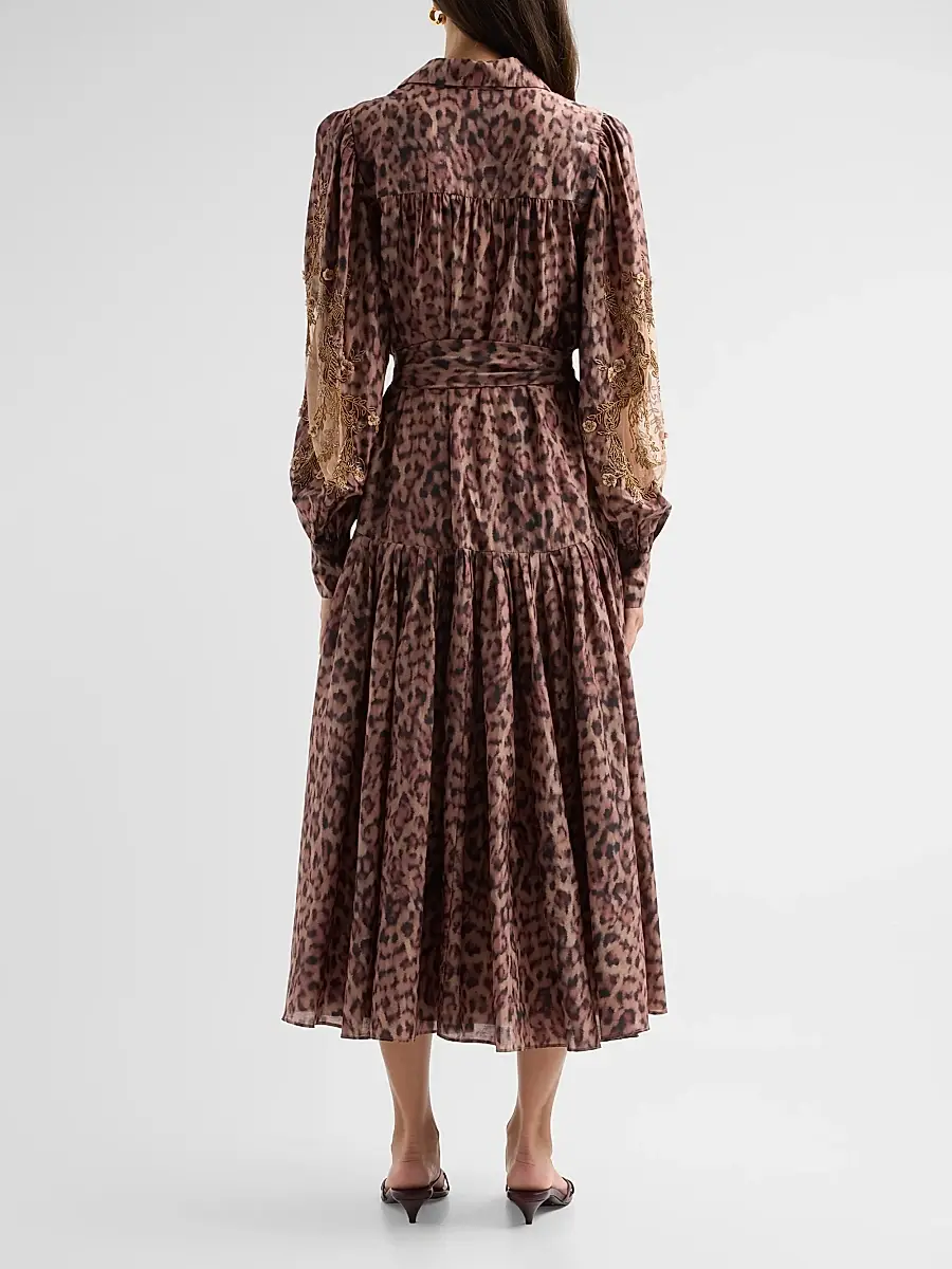 Kobi Halperin Women's Jordy Leopard Print Shirtdress | Thumbnail 3 Kobi Halperin Women's Jordy Leopard Print Shirtdress | Thumbnail 3