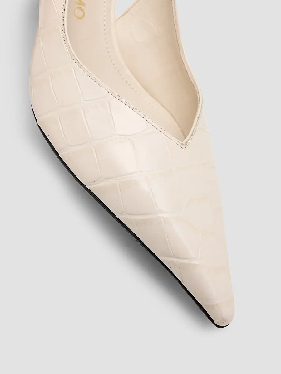Ferragamo Women's Dafne 70MM Croc-Embossed Slingback Pumps | Thumbnail 6 Ferragamo Women's Dafne 70MM Croc-Embossed Slingback Pumps | Thumbnail 6