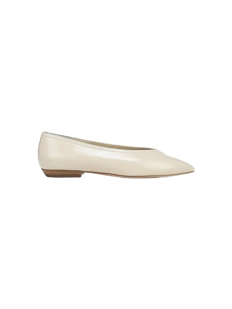 Veronica Beard Women's Bancroft Leather Ballerina Flats
