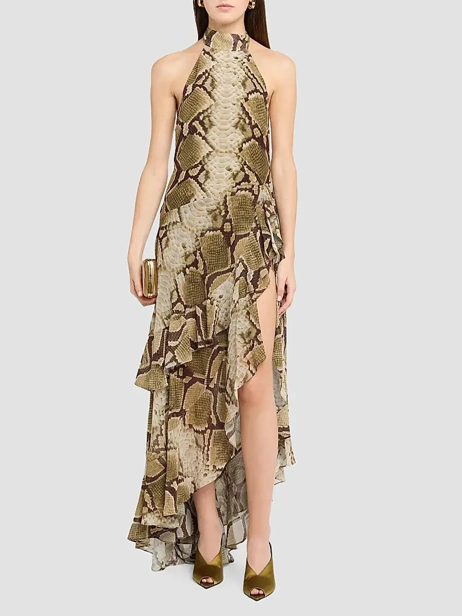 Retrofête Women's Nevae Chiffon Maxi Dress | Thumbnail 2