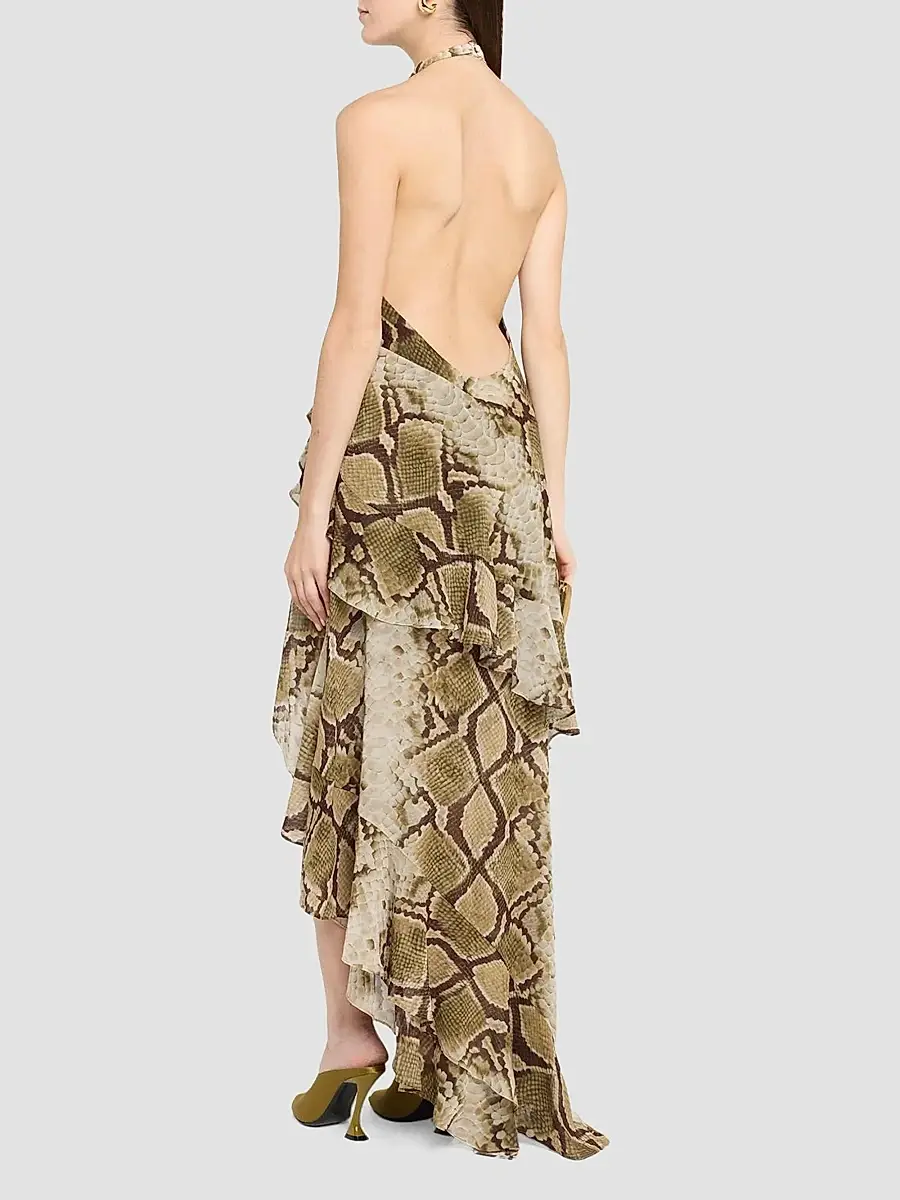 Retrofête Women's Nevae Chiffon Maxi Dress | Thumbnail 3