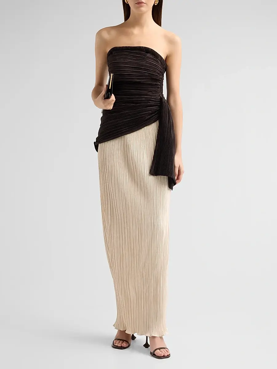 Simkhai Women's Laia Colorblocked Bustier Maxi Dress | Thumbnail 2 Simkhai Women's Laia Colorblocked Bustier Maxi Dress | Thumbnail 2