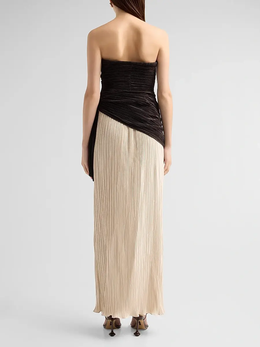 Simkhai Women's Laia Colorblocked Bustier Maxi Dress | Thumbnail 3 Simkhai Women's Laia Colorblocked Bustier Maxi Dress | Thumbnail 3