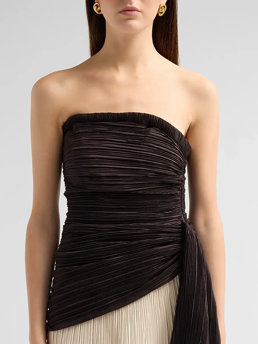 Simkhai Women's Laia Colorblocked Bustier Maxi Dress | Thumbnail 5 Simkhai Women's Laia Colorblocked Bustier Maxi Dress | Thumbnail 5