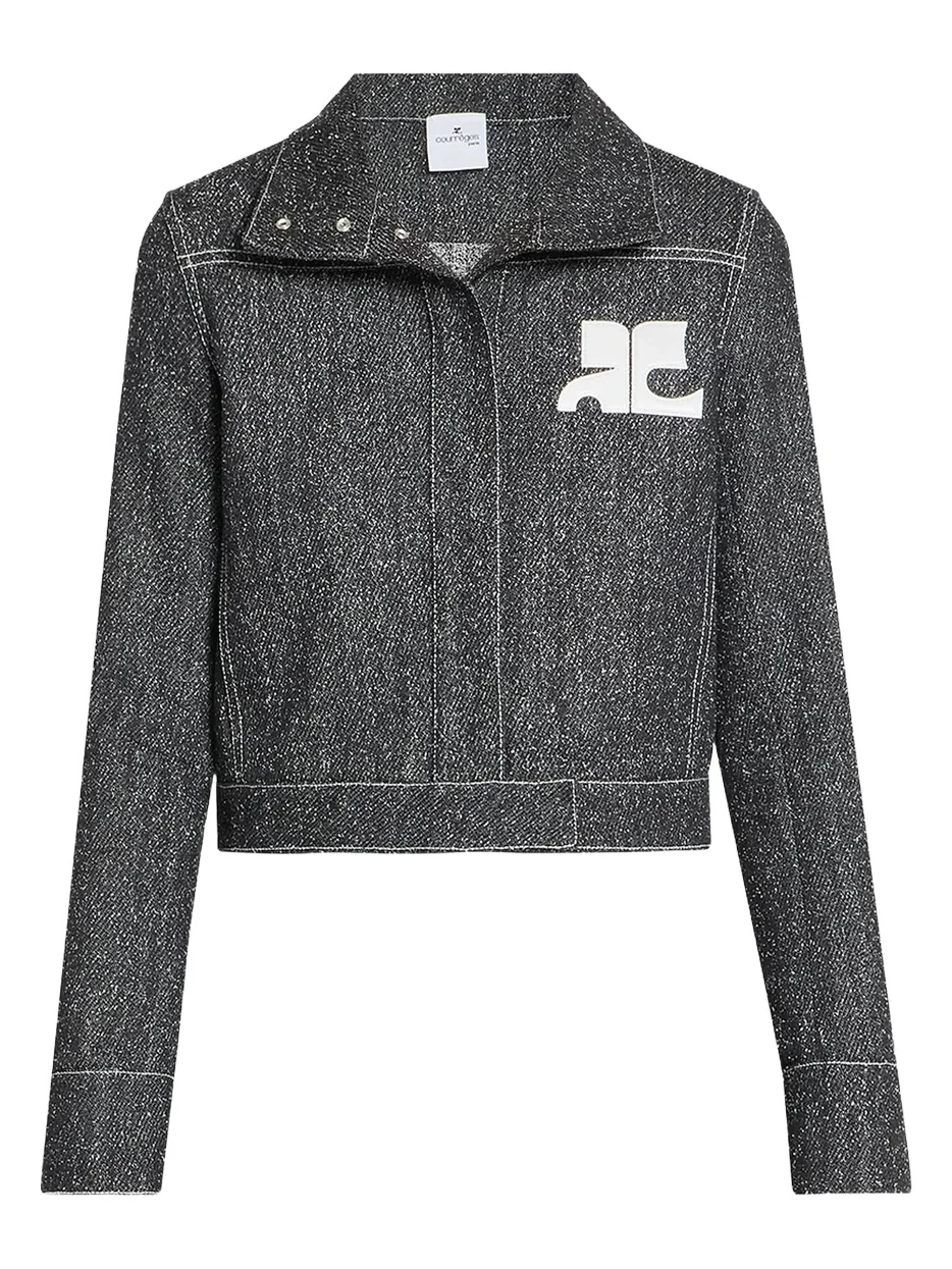 Courrèges Women's Logo Stretch-Denim Jacket