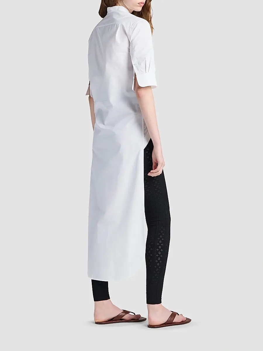 JW Anderson Women's Cotton Bib Longline Shirt | Thumbnail 2 JW Anderson Women's Cotton Bib Longline Shirt | Thumbnail 2
