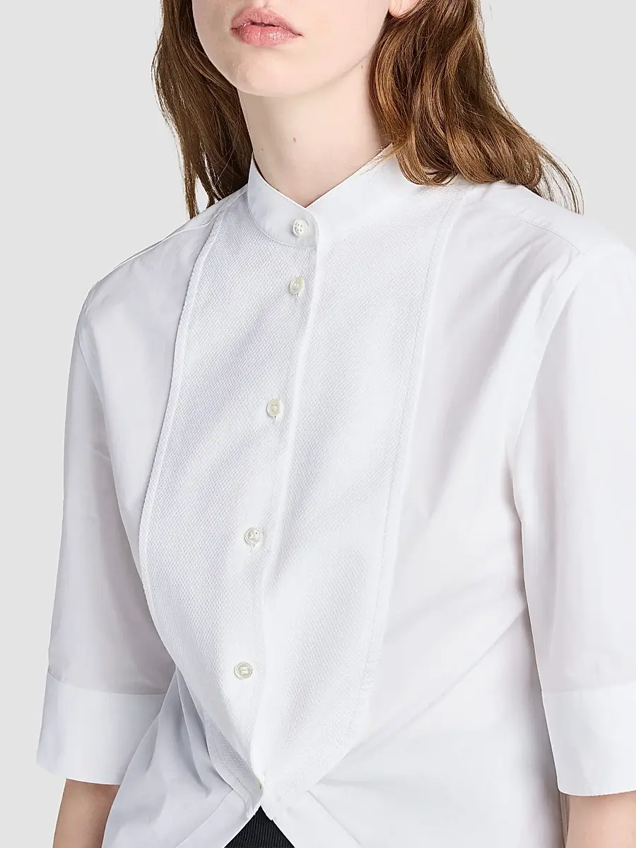 JW Anderson Women's Cotton Bib Longline Shirt | Thumbnail 3 JW Anderson Women's Cotton Bib Longline Shirt | Thumbnail 3