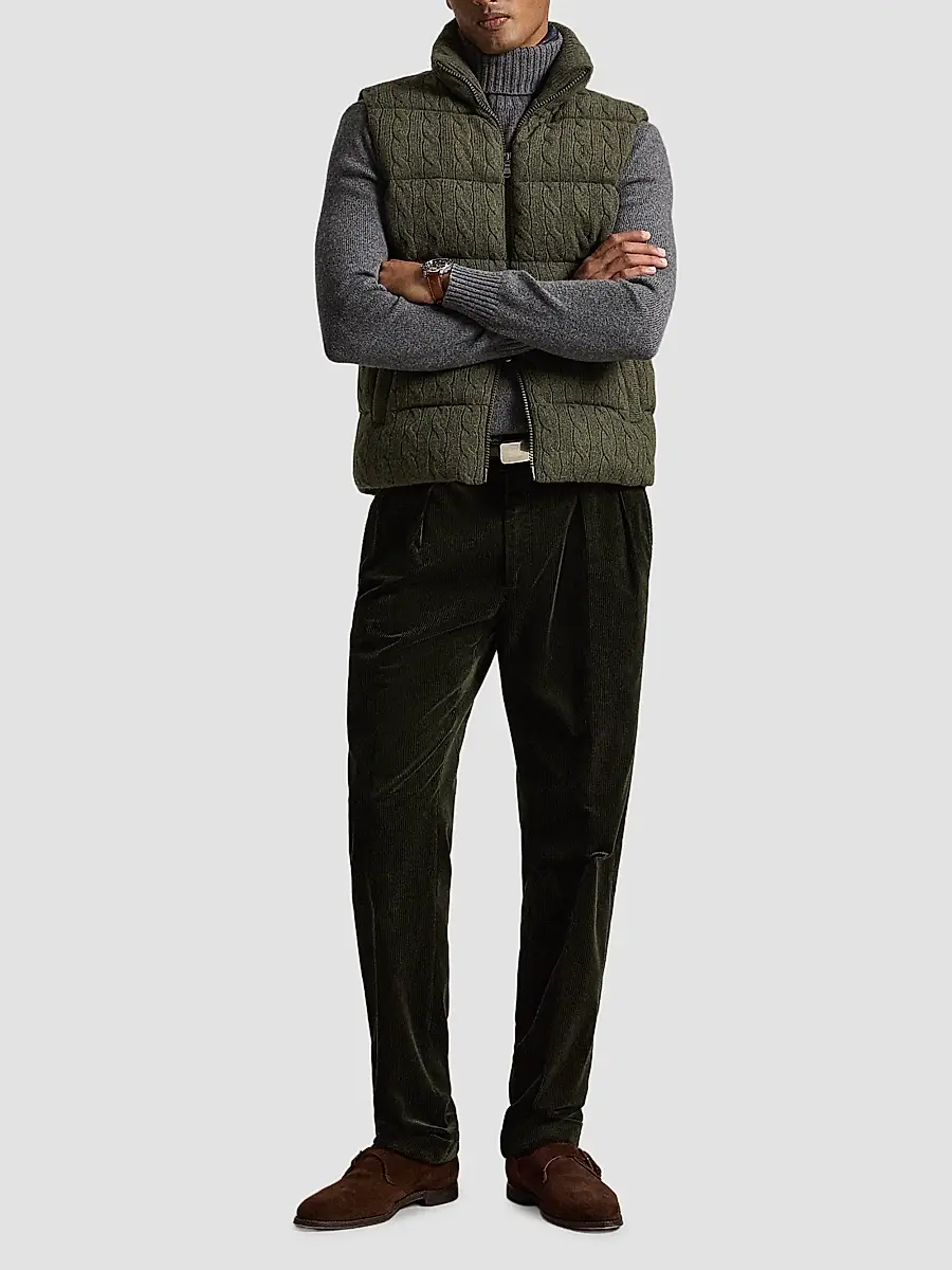 Polo Ralph Lauren Men's Wool-Cashmere Puffer Vest | Thumbnail 2