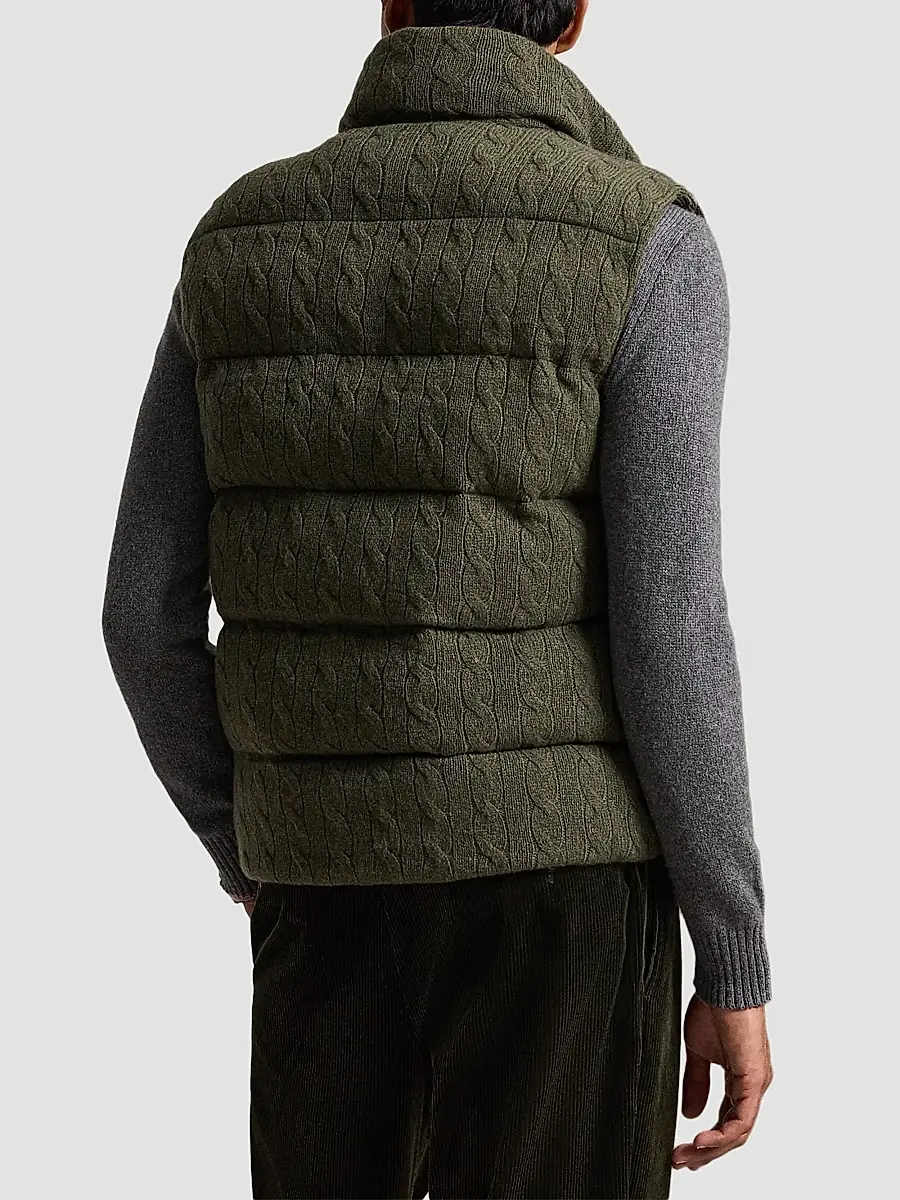Polo Ralph Lauren Men's Wool-Cashmere Puffer Vest | Thumbnail 3