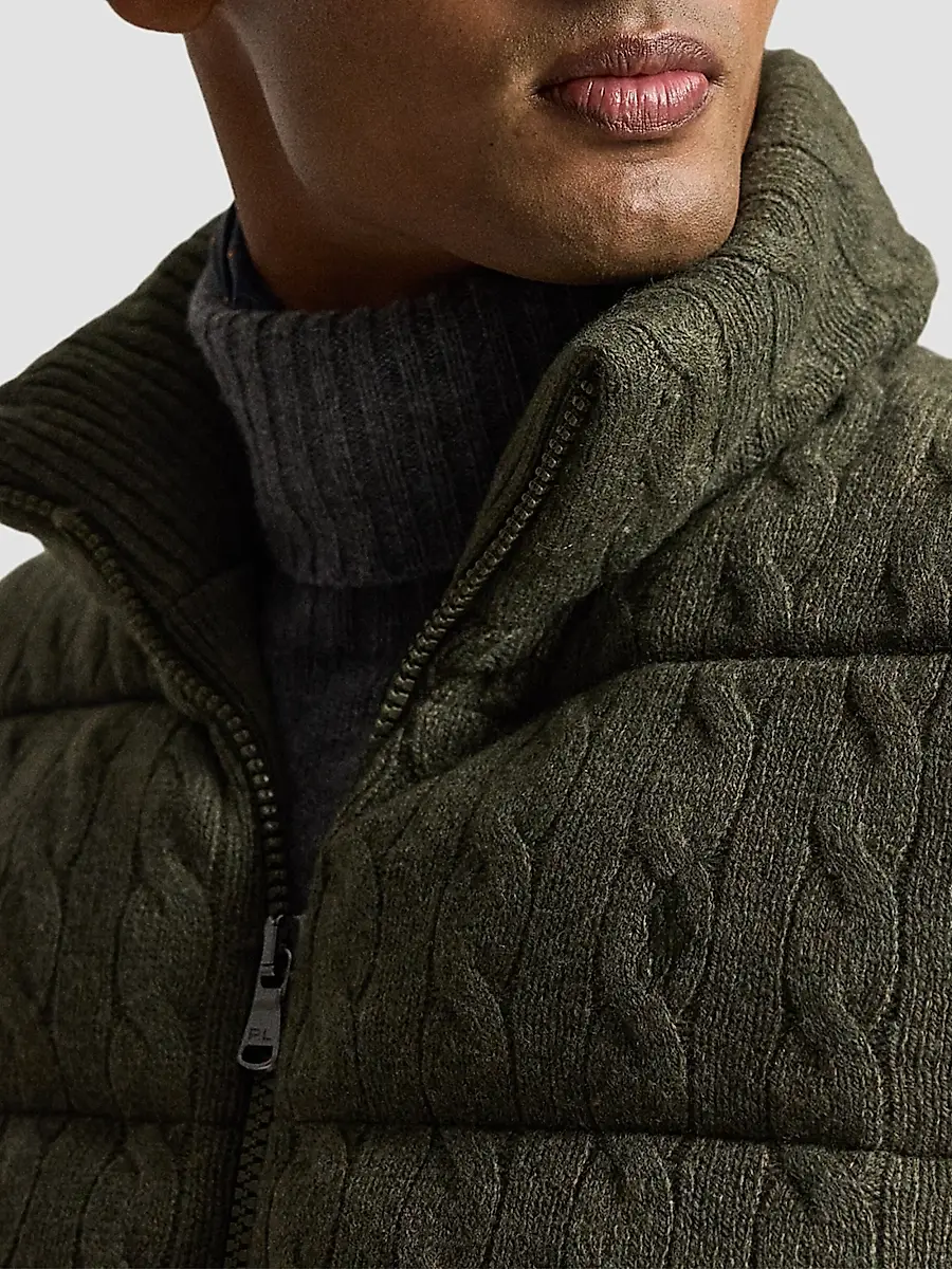 Polo Ralph Lauren Men's Wool-Cashmere Puffer Vest | Thumbnail 5