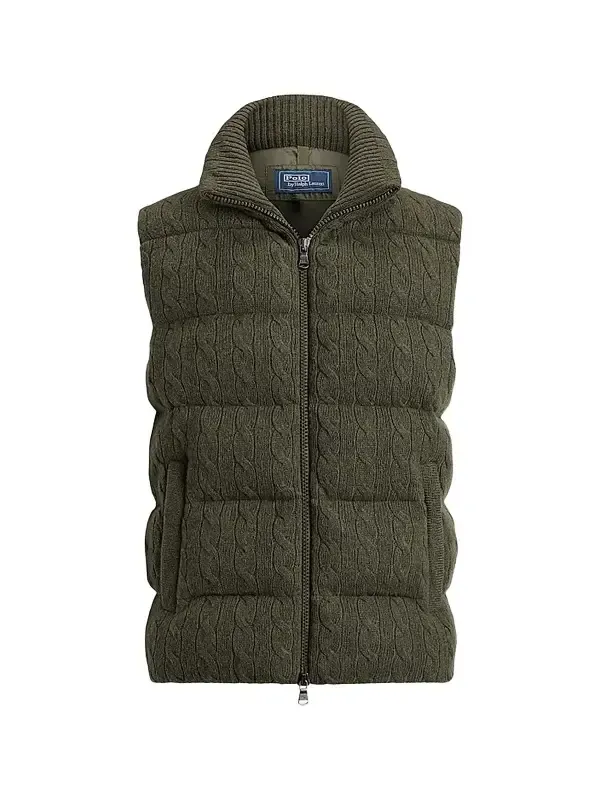 Polo Ralph Lauren Men's Wool-Cashmere Puffer Vest