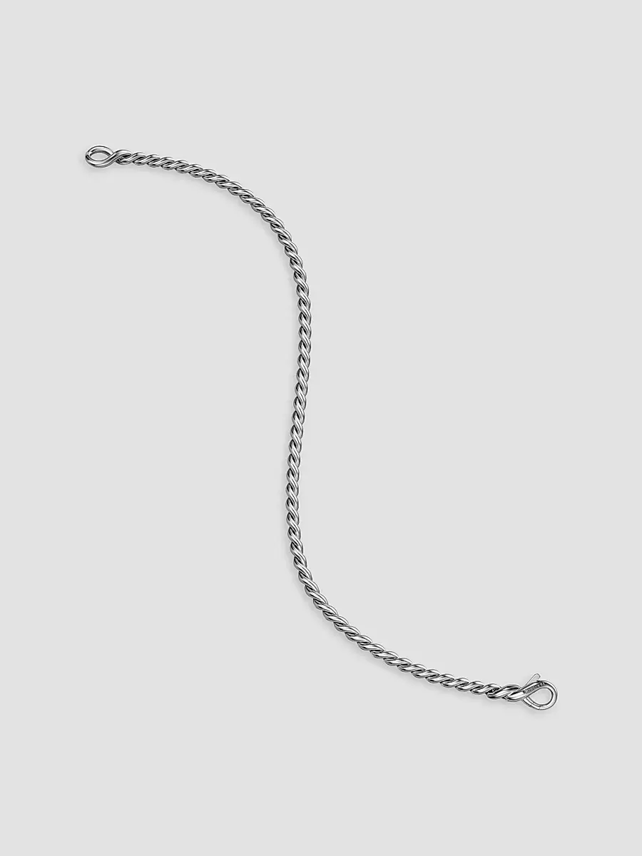 David Yurman Women's Sculpted Cable Chain Bracelet in Sterling Silver, 2.7MM | Thumbnail 3 David Yurman Women's Sculpted Cable Chain Bracelet in Sterling Silver, 2.7MM | Thumbnail 3