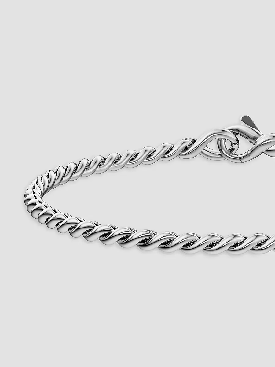 David Yurman Women's Sculpted Cable Chain Bracelet in Sterling Silver, 2.7MM | Thumbnail 4 David Yurman Women's Sculpted Cable Chain Bracelet in Sterling Silver, 2.7MM | Thumbnail 4