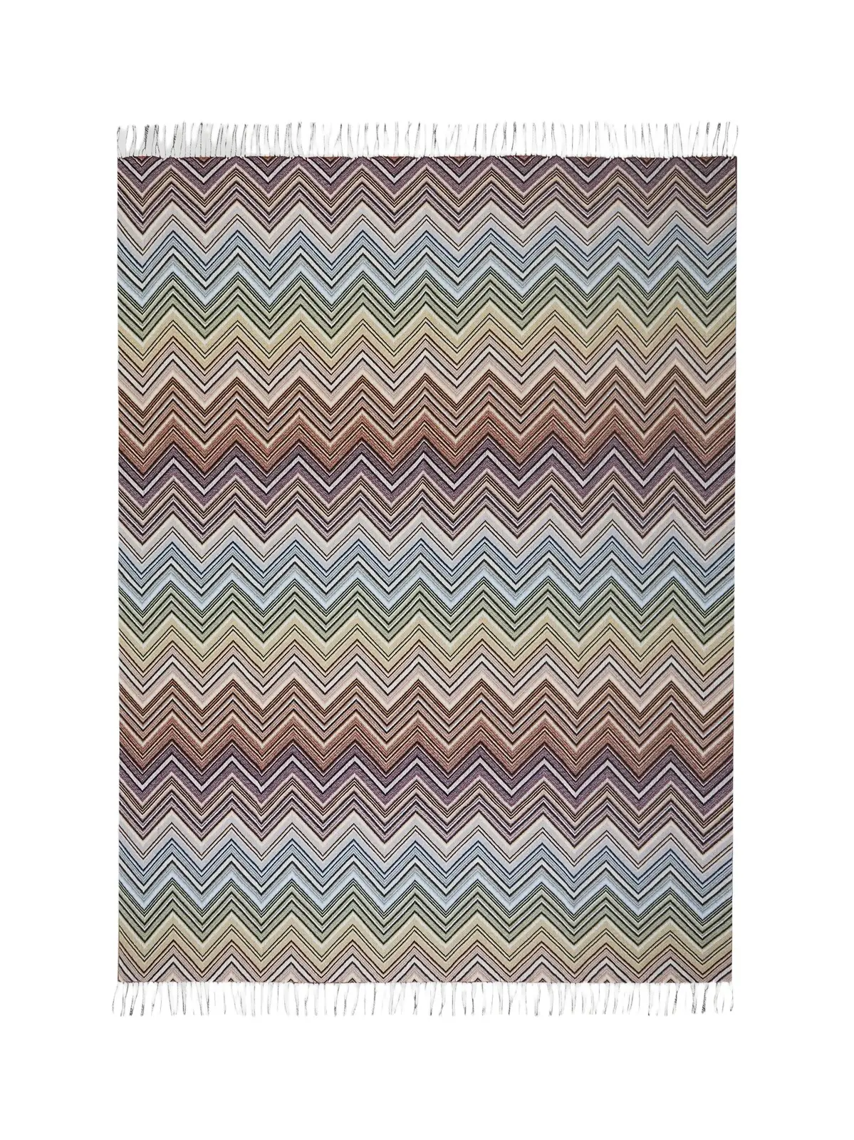Missoni Perseo Chevron-Striped Wool & Cashmere Throw Blanket