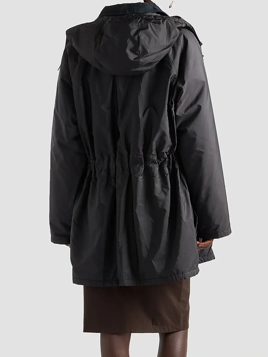 Prada Women's Light-Weight Nylon Waterproof Parka Coat | Thumbnail 4 Prada Women's Light-Weight Nylon Waterproof Parka Coat | Thumbnail 4