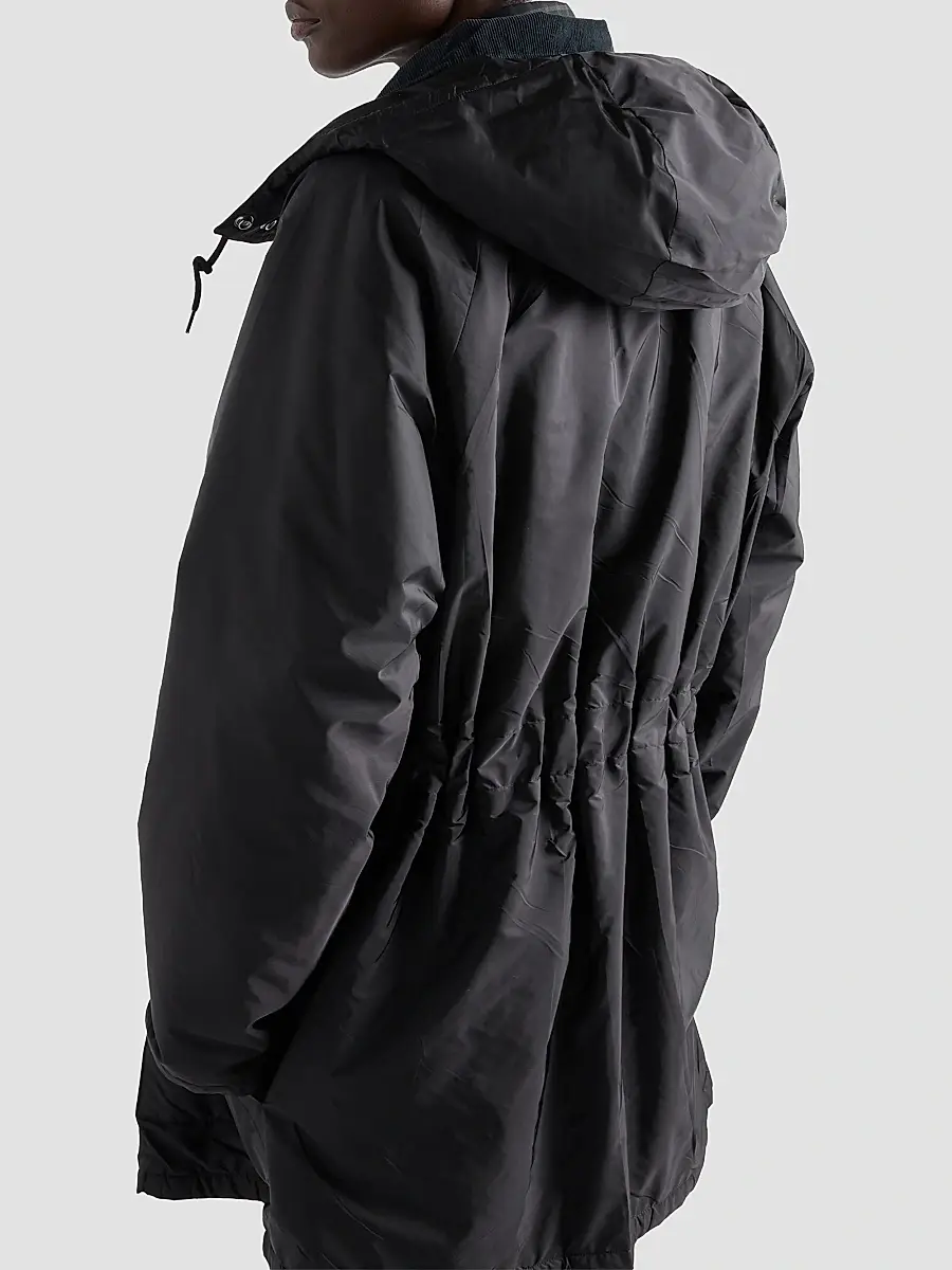 Prada Women's Light-Weight Nylon Waterproof Parka Coat | Thumbnail 5 Prada Women's Light-Weight Nylon Waterproof Parka Coat | Thumbnail 5