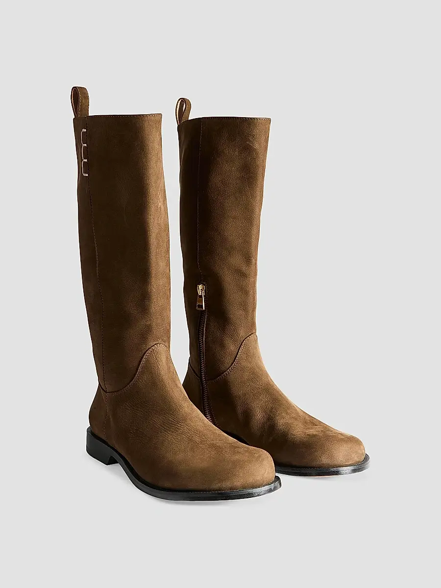 JW Anderson Women's Loafer Nubuck Knee-High Boots | Thumbnail 2 JW Anderson Women's Loafer Nubuck Knee-High Boots | Thumbnail 2