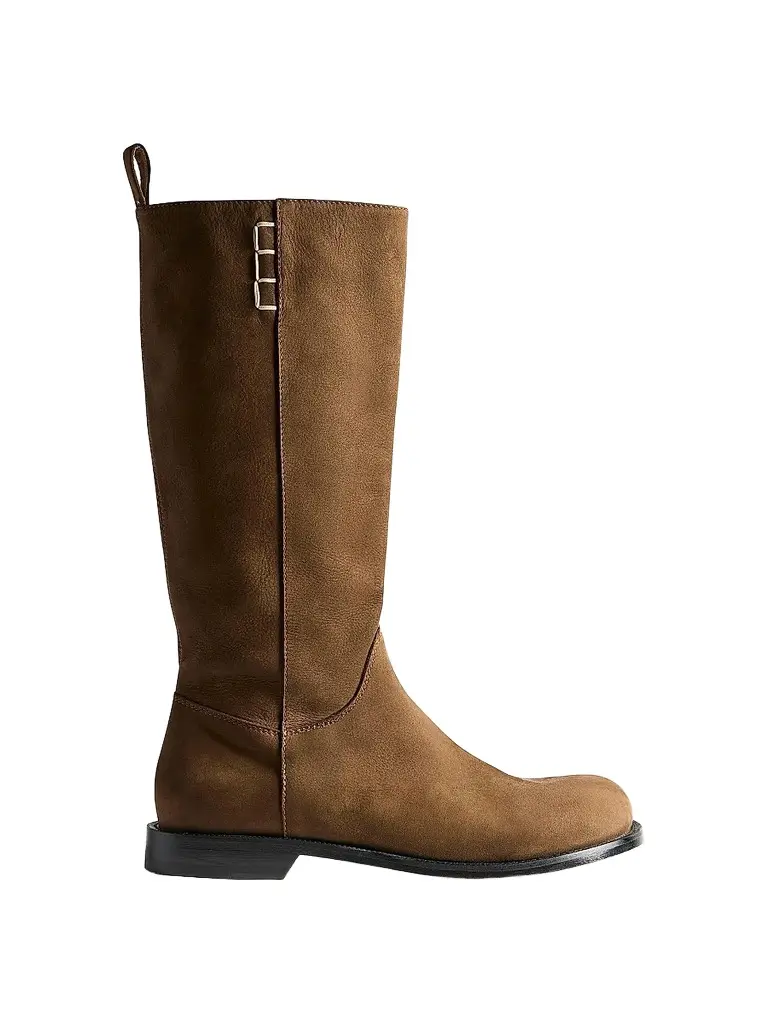 JW Anderson Women's Loafer Nubuck Knee-High Boots