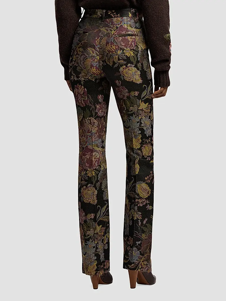 Ralph Lauren Collection Women's Wrigley II Floral Jacquard Pants | Thumbnail 3