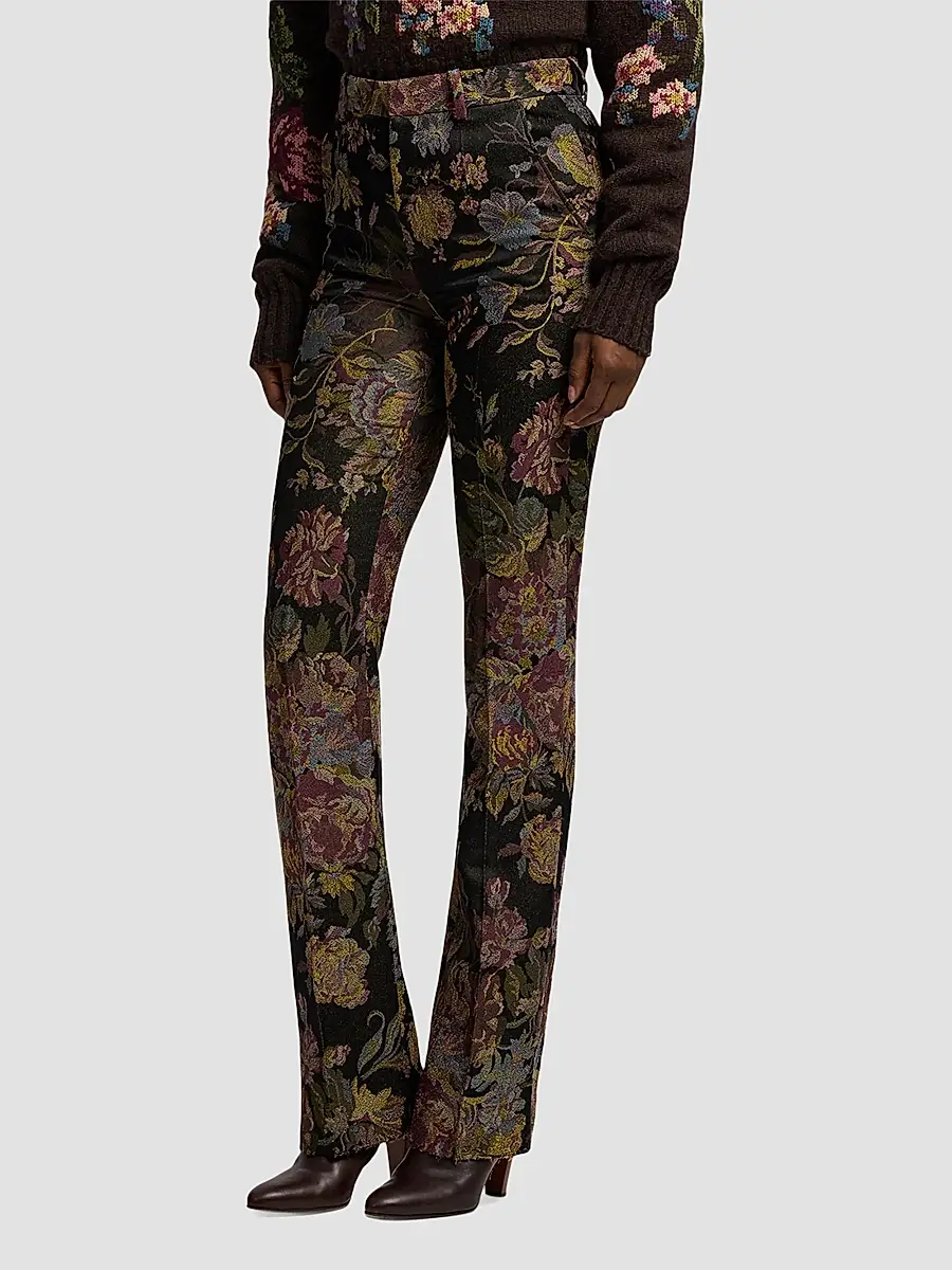 Ralph Lauren Collection Women's Wrigley II Floral Jacquard Pants | Thumbnail 5