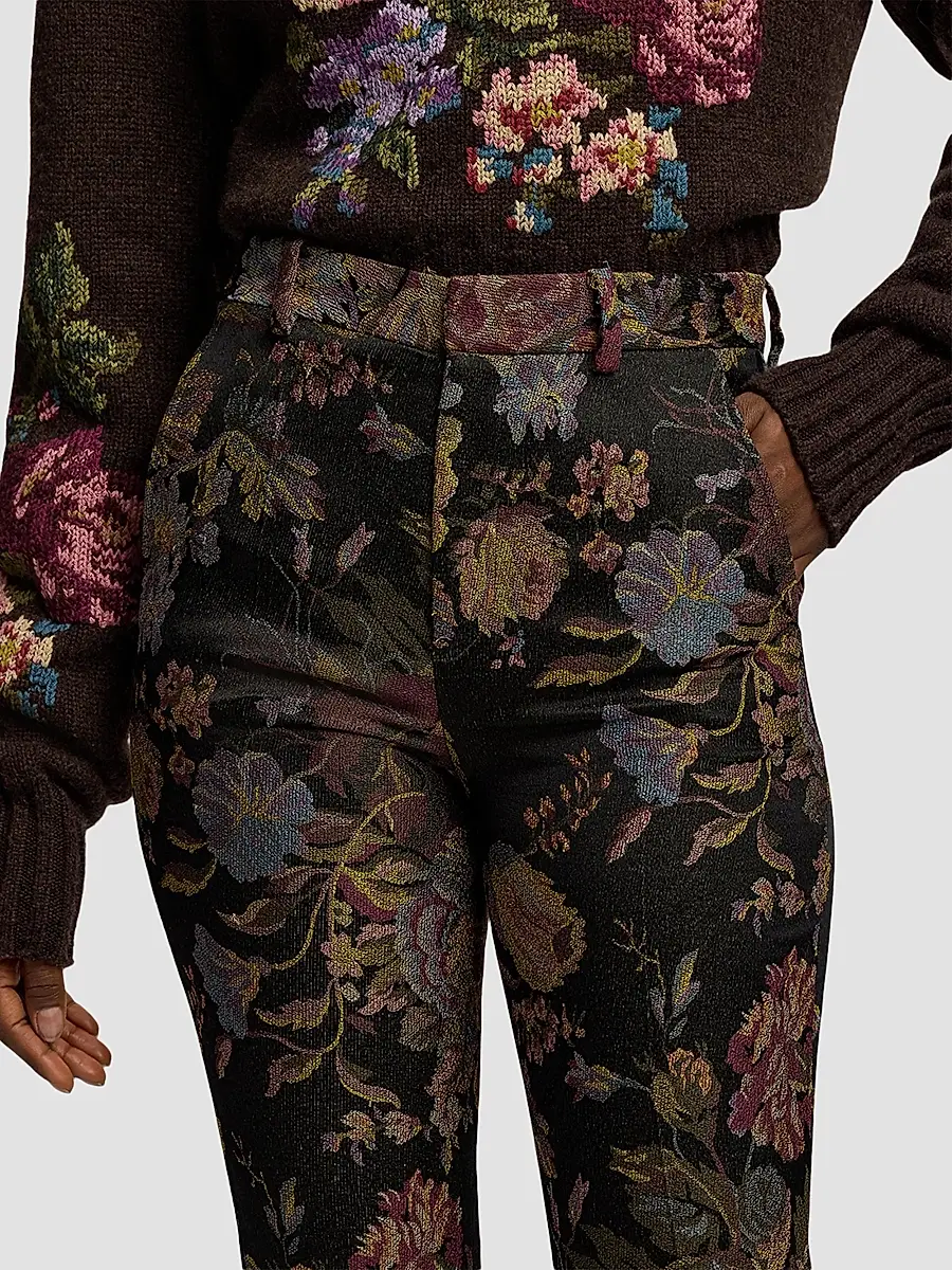 Ralph Lauren Collection Women's Wrigley II Floral Jacquard Pants | Thumbnail 6