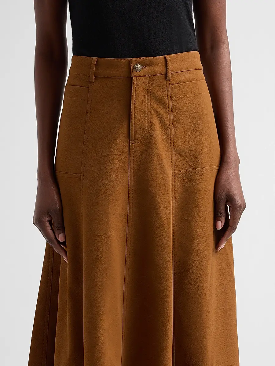 Kobi Halperin Women's Connor Leather A-Line Midi Skirt | Thumbnail 5 Kobi Halperin Women's Connor Leather A-Line Midi Skirt | Thumbnail 5