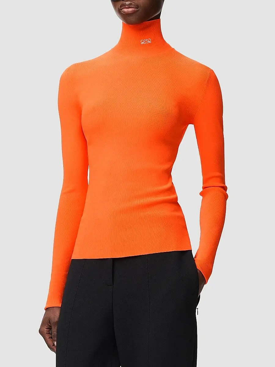 Loewe Women's Fine-Knit Turtleneck Top | Thumbnail 2 Loewe Women's Fine-Knit Turtleneck Top | Thumbnail 2
