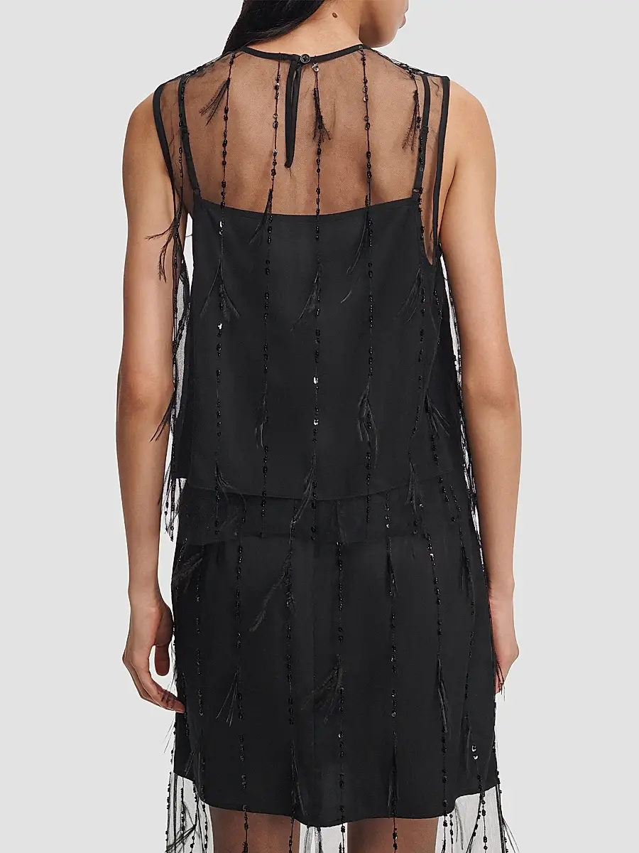 rag & bone Women's Geena Sheer Embellished Tank | Thumbnail 3 rag & bone Women's Geena Sheer Embellished Tank | Thumbnail 3