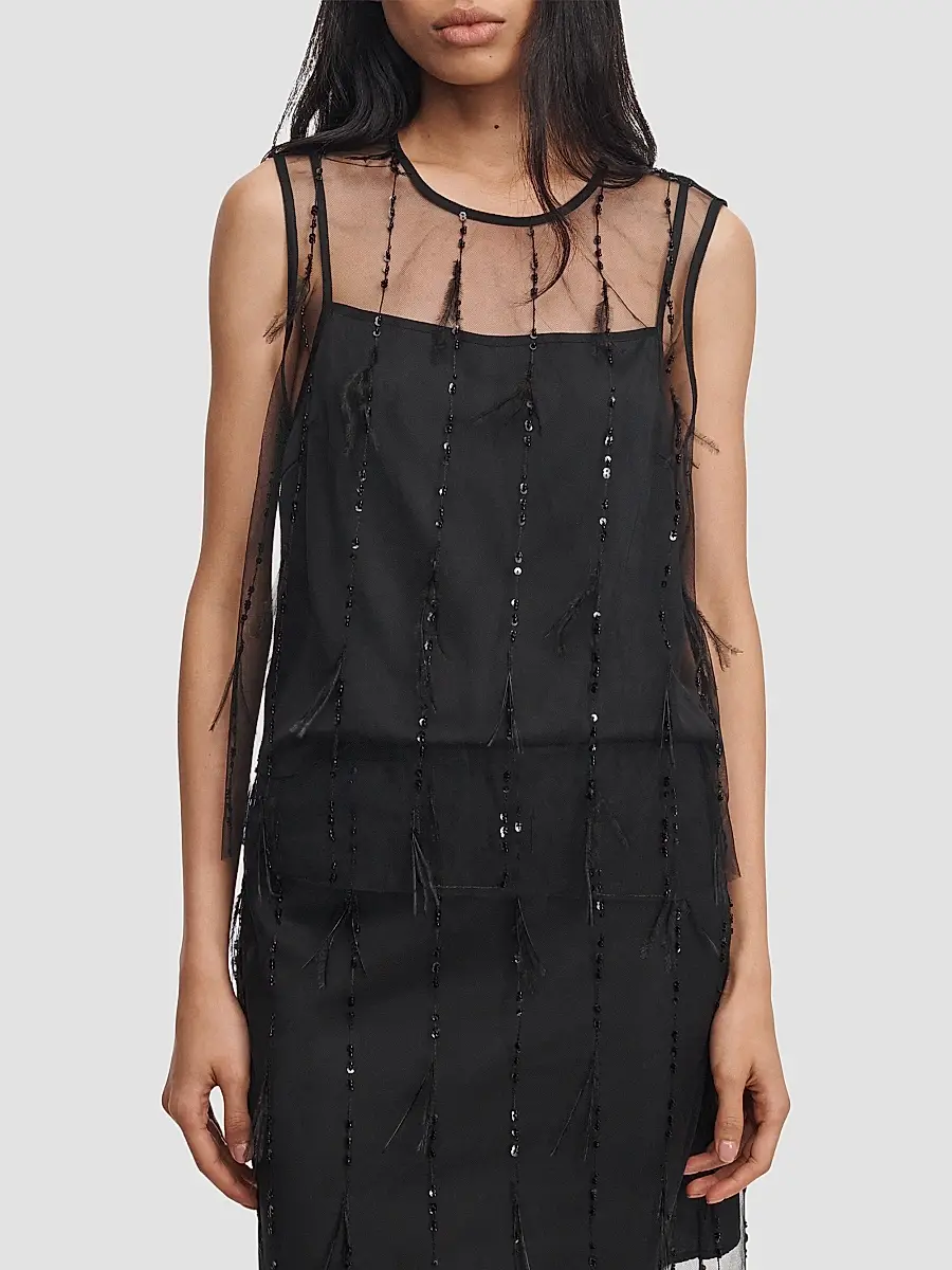 rag & bone Women's Geena Sheer Embellished Tank | Thumbnail 4 rag & bone Women's Geena Sheer Embellished Tank | Thumbnail 4