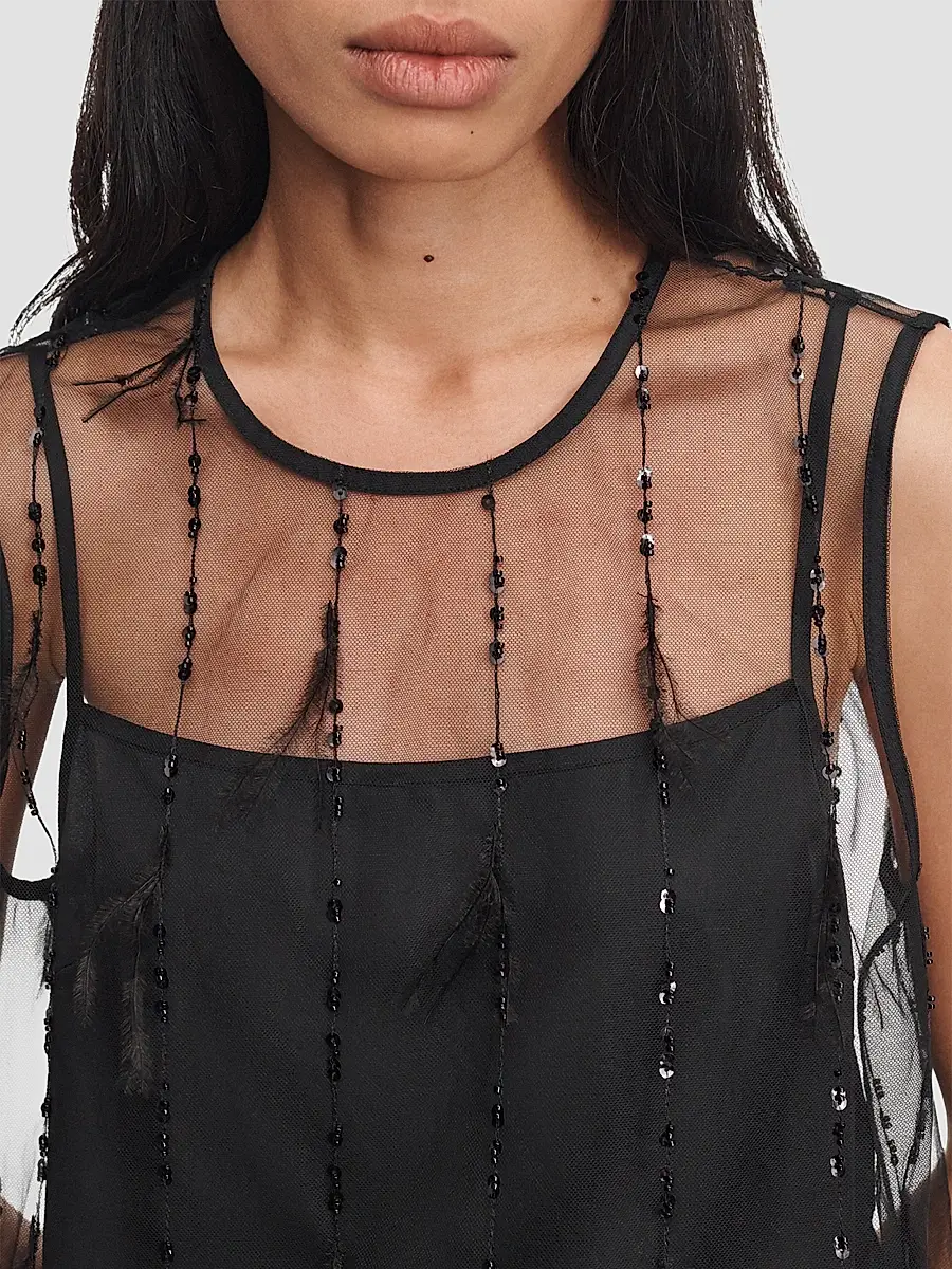 rag & bone Women's Geena Sheer Embellished Tank | Thumbnail 5 rag & bone Women's Geena Sheer Embellished Tank | Thumbnail 5