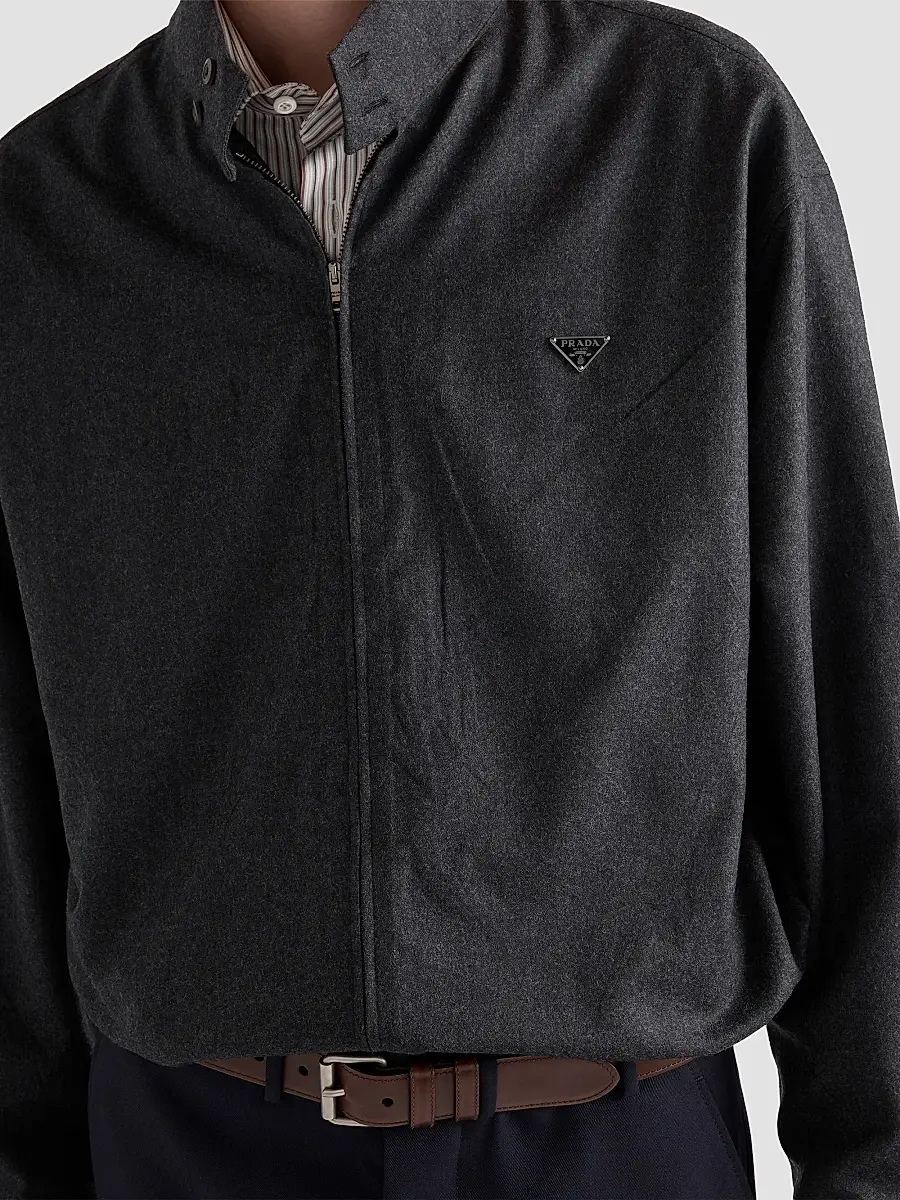 Prada Men's Wool Shirt | Thumbnail 5 Prada Men's Wool Shirt | Thumbnail 5