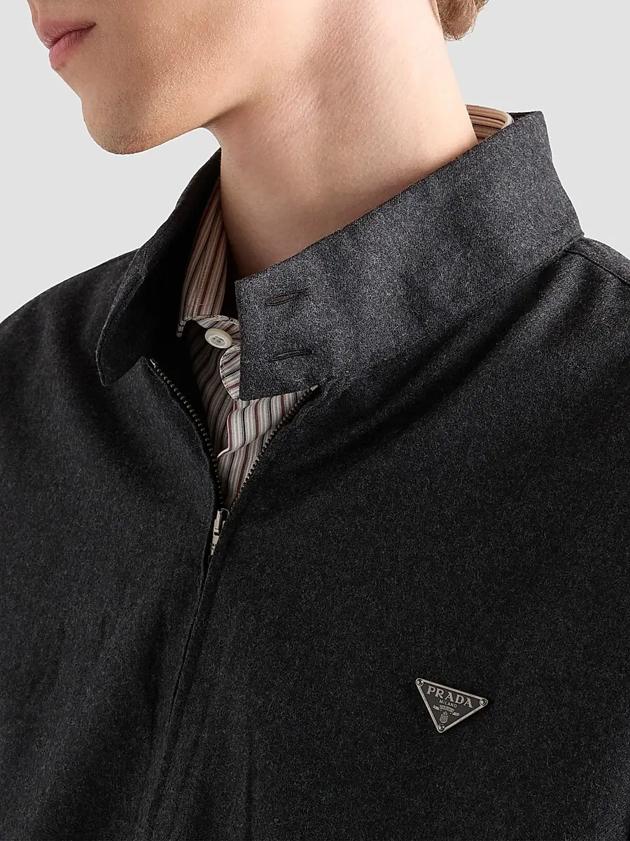 Prada Men's Wool Shirt | Thumbnail 6 Prada Men's Wool Shirt | Thumbnail 6