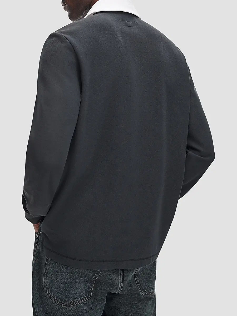 rag & bone Men's Classic Solid Rugby Shirt | Thumbnail 3 rag & bone Men's Classic Solid Rugby Shirt | Thumbnail 3