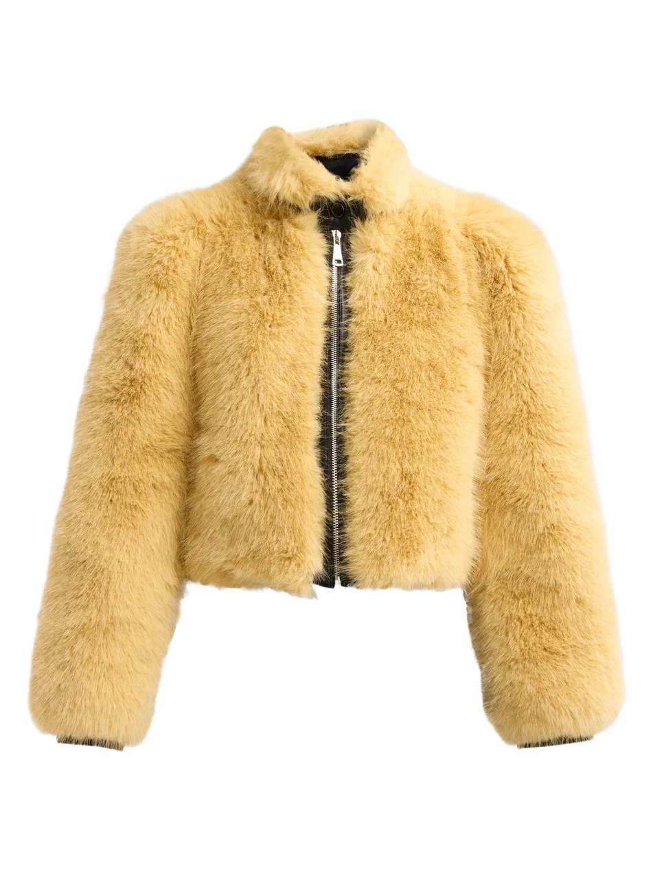 Women's Finley Faux-Fur Crop Jacket Women's Finley Faux-Fur Crop Jacket