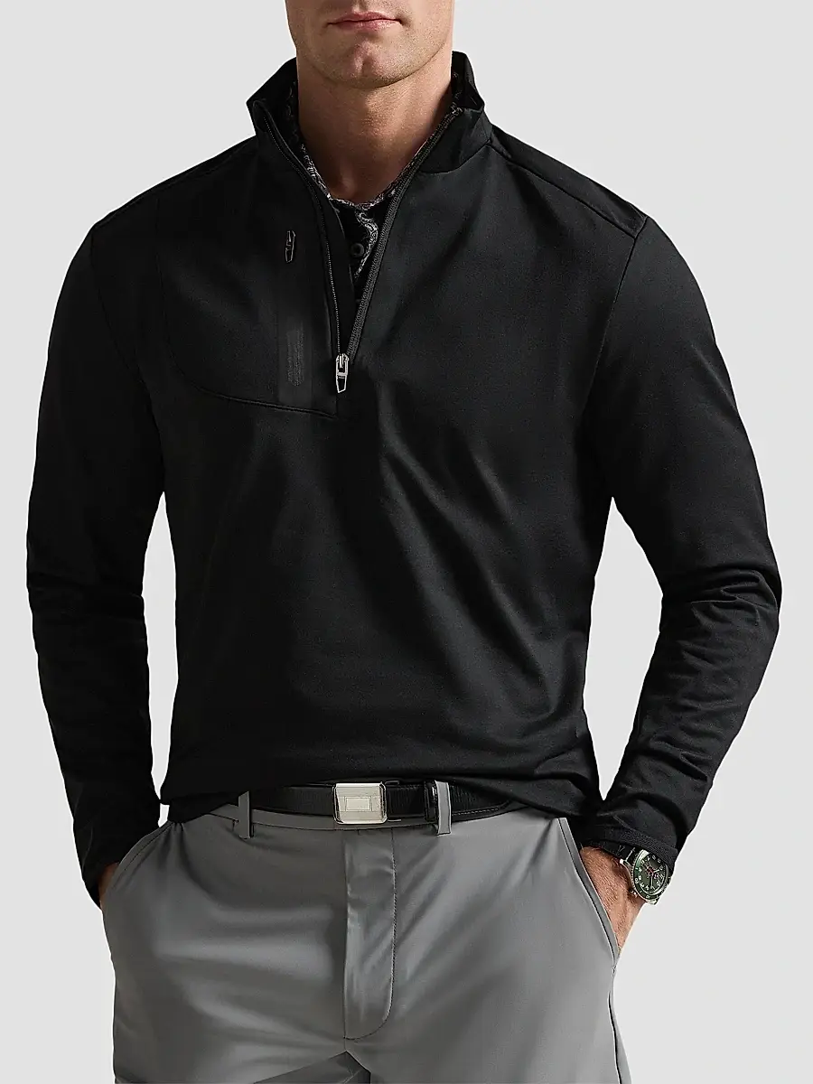 RLX Ralph Lauren Men's Stretch Jersey Quarter-Zip Sweatshirt | Thumbnail 4